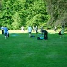 yoga les arnhem park buiten